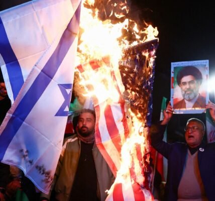 Thousands of Iranian protesters flooded Enghelab Square in Tehran on Wednesday, April 8, following the announcement of a two-week ceasefire between Iran, the United States, and Israel.