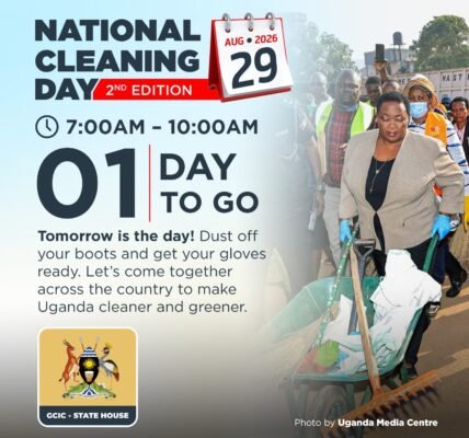 The Ugandan government has called on citizens across the country to participate in the upcoming National Cleaning Day, scheduled for tomorrow