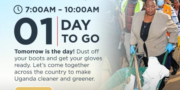 The Ugandan government has called on citizens across the country to participate in the upcoming National Cleaning Day, scheduled for tomorrow
