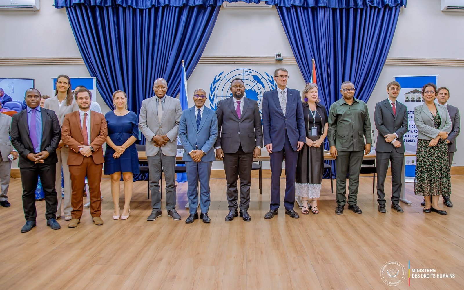DRC Minister Samuel Mbemba Kabuya launches a transitional justice consultative framework in Kinshasa focused on truth, justice, reparations and peacebuilding.