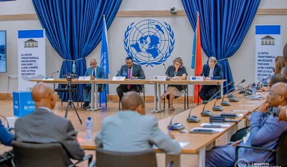 DRC Minister Samuel Mbemba Kabuya launches a transitional justice consultative framework in Kinshasa focused on truth, justice, reparations and peacebuilding.