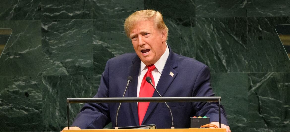 At UNGA81, Donald Trump says the United States will never allow Iran to obtain nuclear weapons and calls for continued international pressure on Tehran.